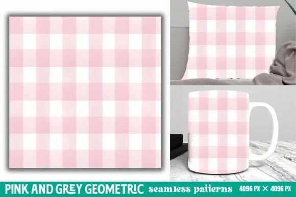 Download Pink and Grey Geometric Digital Paper - Digital paper Collection