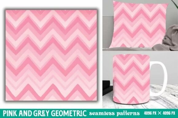 Download Pink and Grey Geometric Digital Paper - Digital paper Collection