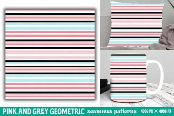 Download Pink and Grey Geometric Digital Paper - Digital paper Collection