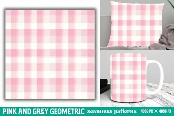 Download Pink and Grey Geometric Digital Paper - Digital paper Collection