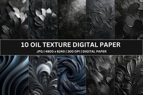 Download 10 Sculpted Charcoal Digital Paper - Digital paper Collection