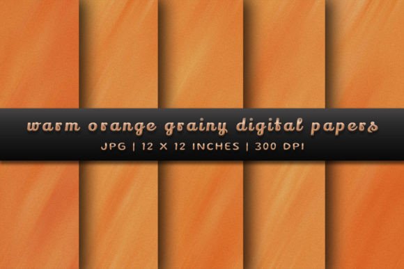 Download Warm Orange Grainy Digital Papers - Digital paper Collection