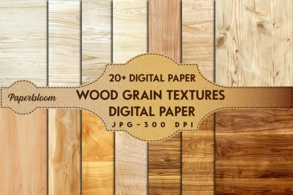Download Wood Grain Textures Digital Paper - Digital paper Collection