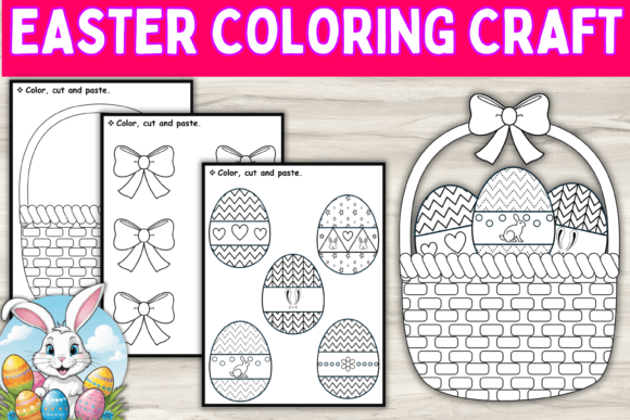Download Easter Basket, Eggs Coloring Craft Kids - Kids Collection