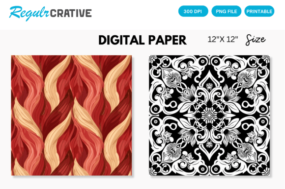 Download Seamless Pattern Digital Paper - Digital paper Collection