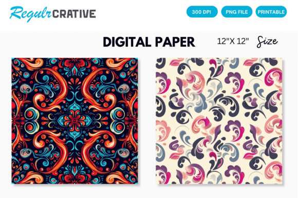 Download Seamless Pattern Digital Paper - Digital paper Collection