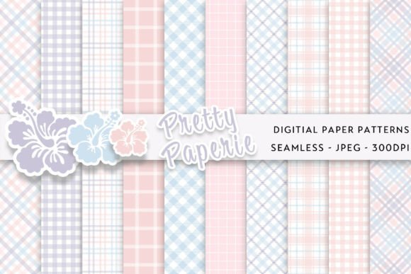 Download 10 Plaid Digital Paper Backgrounds - Digital paper Collection