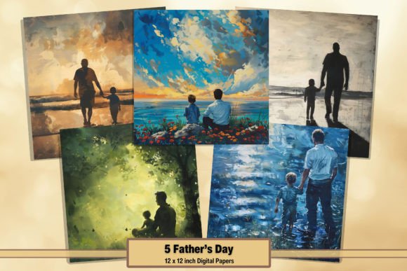 Download Dad Daughter Son Digital Paper Pack 8 - Digital paper Collection