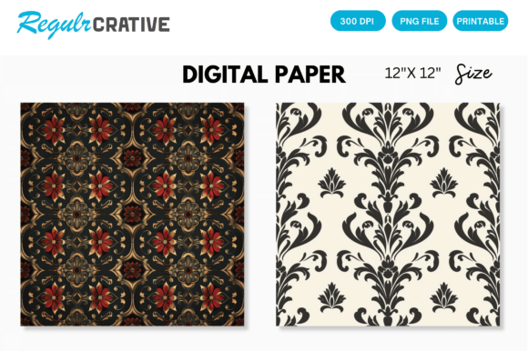 Download Seamless Pattern Digital Paper - Digital paper Collection