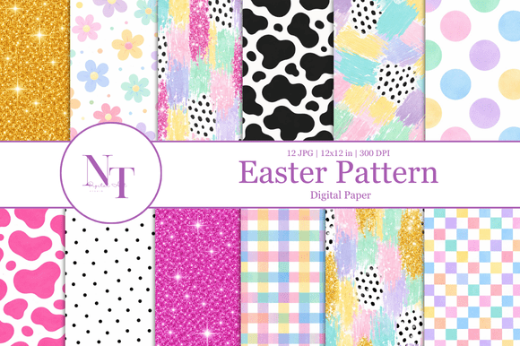Download Easter Seamless Pattern Digital Paper - Digital paper Collection