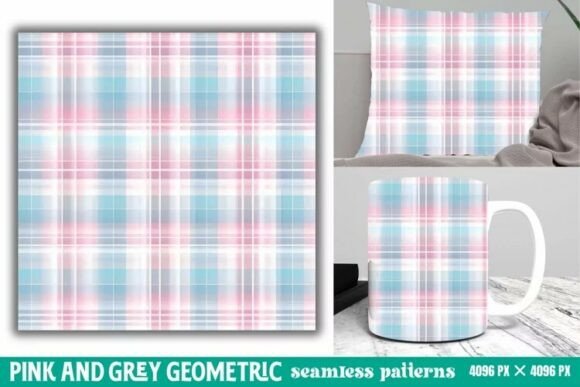 Download Pink and Grey Geometric Digital Paper - Digital paper Collection