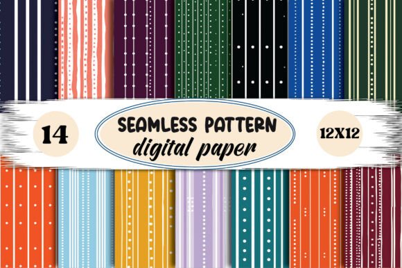Download Seamless Stripe Digital Paper - Digital paper Collection