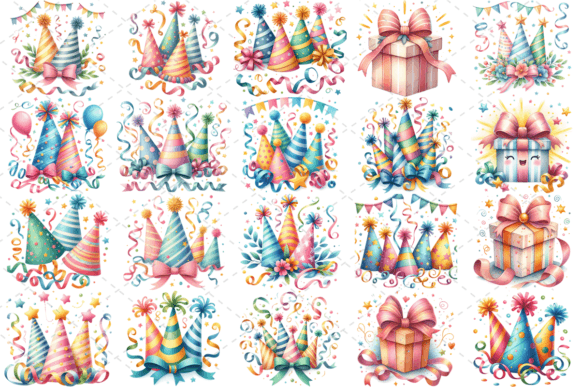 Download PartyJoy Watercolor Celebration Bundle - Premium Resources