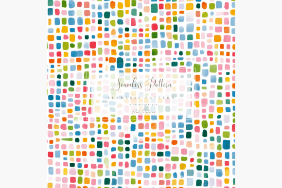 Download Colorful Mosaic Seamless Pattern PNG for Kids Crafts - Kids Collection