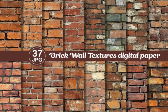 Download Brick Wall Textures Digital Paper - Digital paper Collection