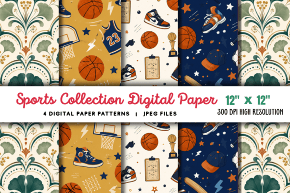 Download Sports Collection Digital Paper 1 - Digital paper Collection