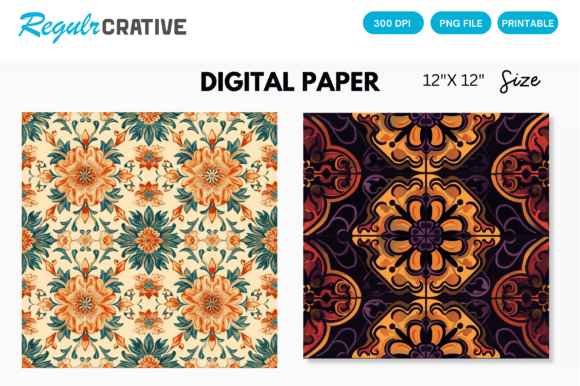 Download Seamless Pattern Digital Paper - Digital paper Collection